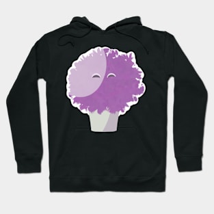 Dahlia plant sticker Hoodie